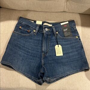 Levi's Dark Blue Jean Shorts for Women